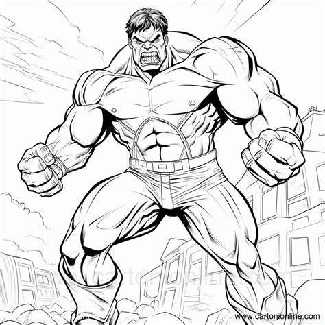 Dibujo De Hulk Para Colorear