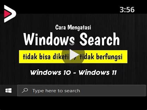 Cara Mengatasi Tidak Bisa Mengetik Di Search Windows Search Windows Tidak Berfungsi