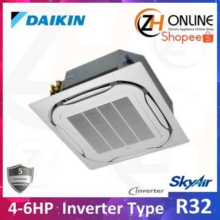 ZH Daikin R32 4HP 6HP Inverter Ceiling Cassette FCF100CVM