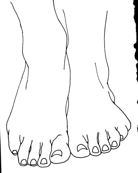 Feet Line Drawing At Getdrawings Free Download