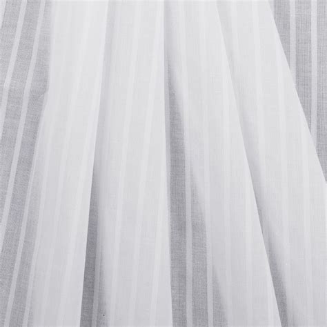 White Bengal Striped Cotton Voile Voile Cotton Fashion Fabrics