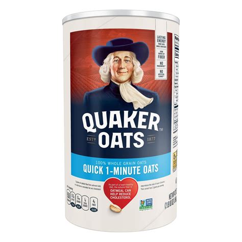 Quaker Quick 1 Minute Oats Shop Oatmeal And Hot Cereal At H E B