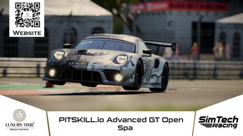 Pitskill Io Advanced Open Gt Spa Luxury Time Racing Youtube