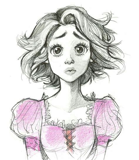 Rapunzel Disney Sketches Disney Drawings Cool Drawings Drawing Sketches Drawing Disney