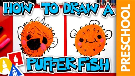 How To Draw A Pufferfish Preschool Youtube