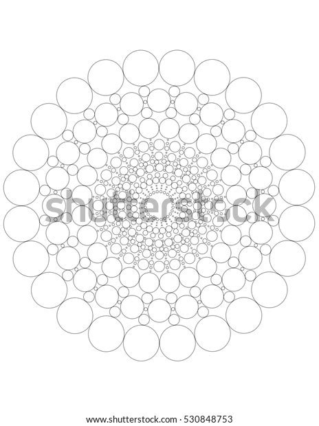 Mandala Dots Coloring Page