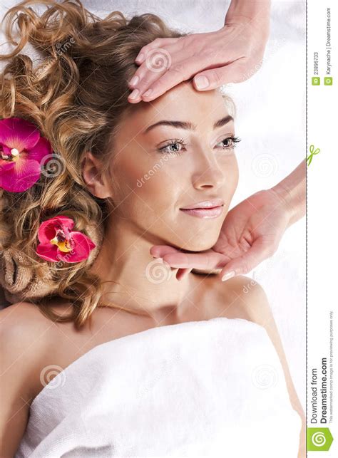 Beautiful Woman In Spa Salon Stock Image Image Of Girl Clinic 23896733