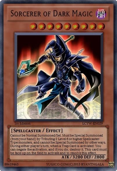 Yu Gi Oh Cards Fans • Yu Gi Oh Spellcaster Monsters Dark Magician