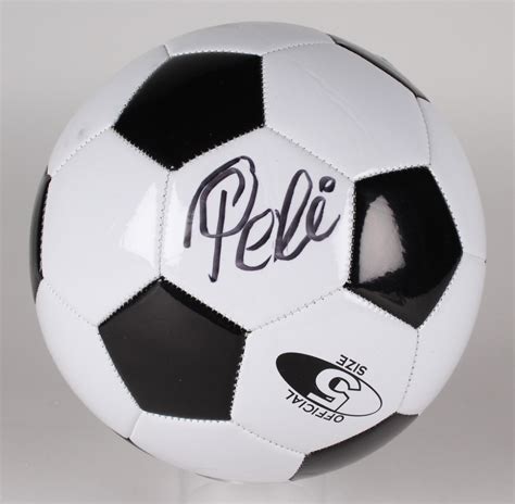 Pele Signed Soccer Ball Psa Coa Pristine Auction