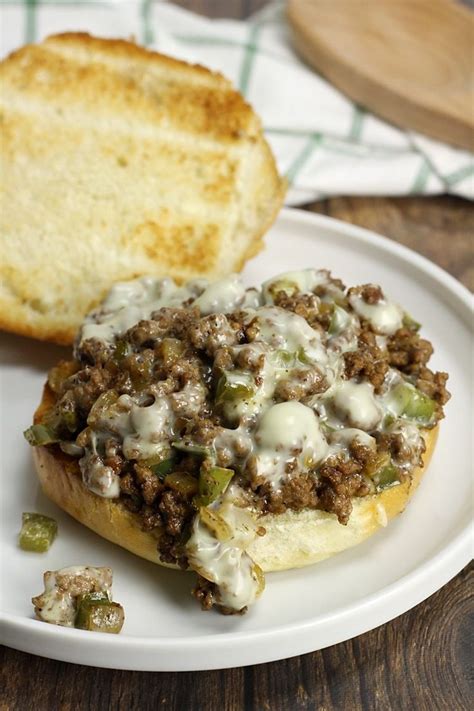 Steak was too expensive, so i substituted ground beef in this recipe. Made with ground beef, these sandwiches are filled with ...