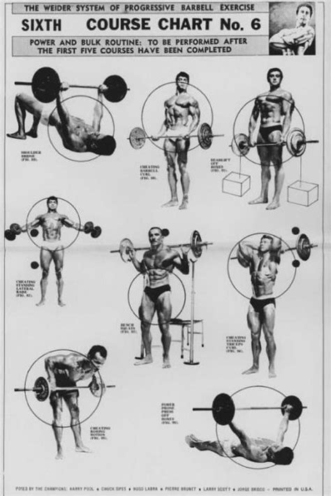 The Weider System Of Progressive Barbell Exercise Physical Culturist Muscle Strength And