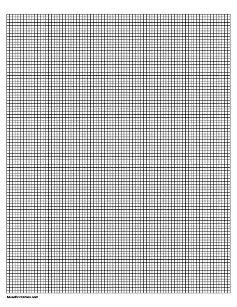 Printable 110 Inch Black Graph Paper For Letter Paper