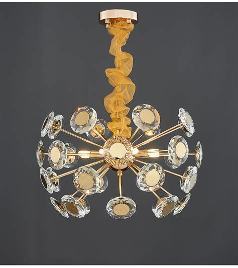 Luxury Modern Gold Crystal Chandelier Lighting For Living Room