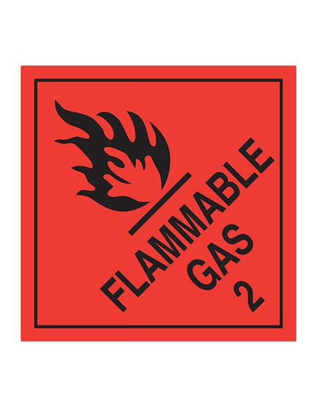Flammable Gas Label
