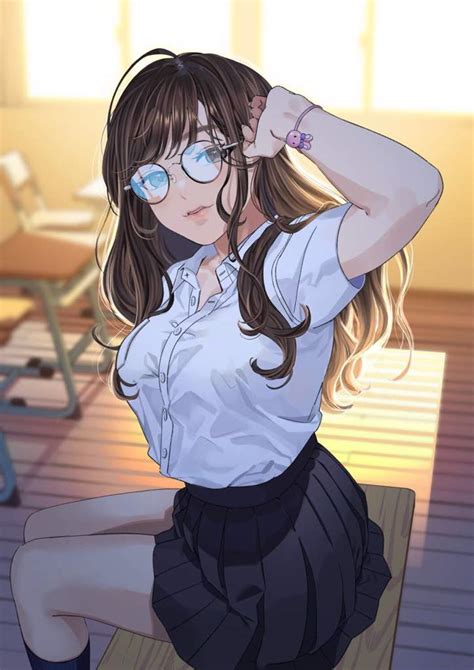 Anime Girl School Gambaran