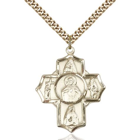 14kt gold filled scapular 4 way pendant the catholic company®