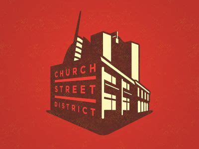 Church Street District | Church branding, Church logo, Church design