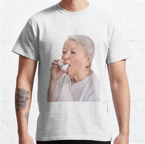 Grandma Inhaler Meme T Shirt For Sale By Memestickersco Redbubble