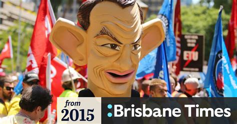 Unions Protest Abbott Government In Brisbane