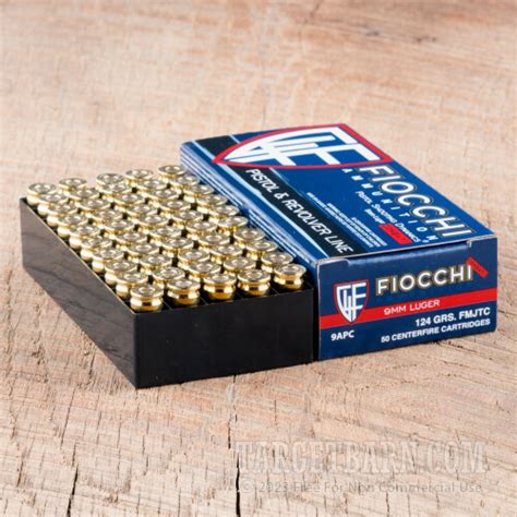 Fiocchi 9mm Luger 124 Grain Fmj 1000 Rounds