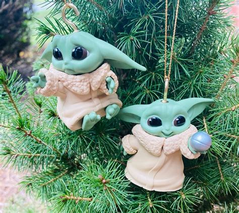 Baby Yoda Custom Ornament Mandalorian Ornaments For Christmas Etsy