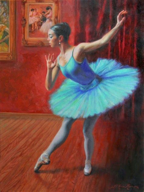 Artist Anna Rose Bain Mauston WI 1985 Ballerina Art Paintings Degas