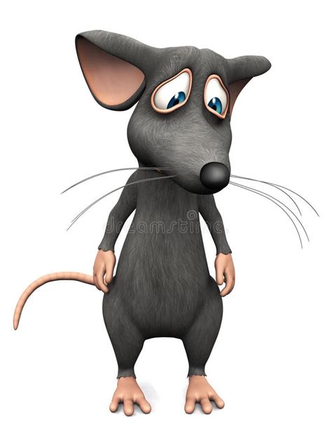 Cartoon Mouse Looking Very Sad Stock Illustration Image 49535146