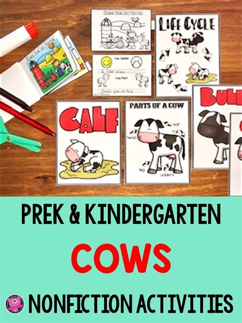 All About Cows Emergent Readers And Activities Preschool Activities