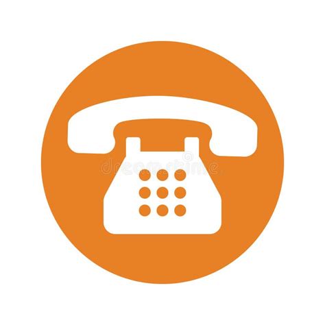 Telephone Black Vector Icon Contact Phone Call Stock Illustration