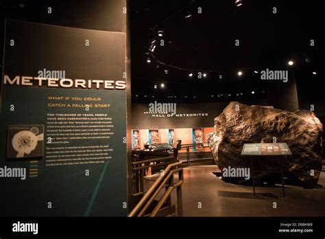 New York Ny Meteorites Exhibit At The Museum Of Natural History In