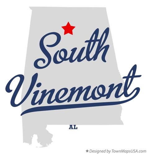 Map Of South Vinemont Al Alabama