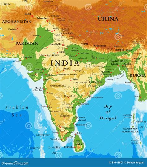 Cartina India Dettagliata Cartina