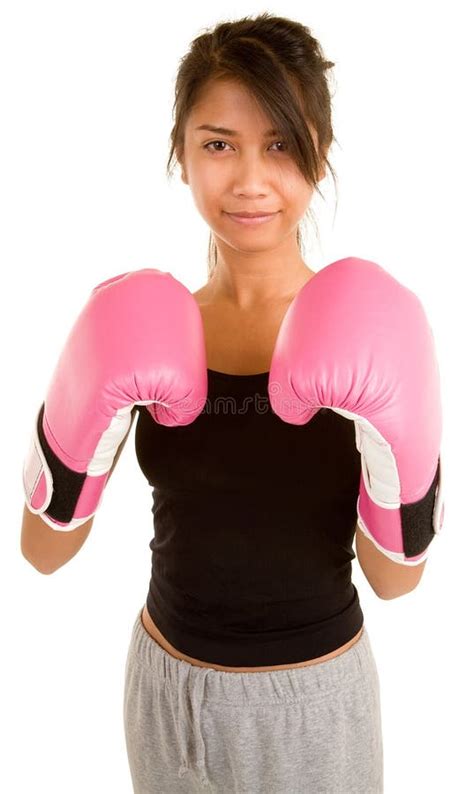 Girl Boxing Stock Photo Image Of Padded Martial Beautiful 7468332