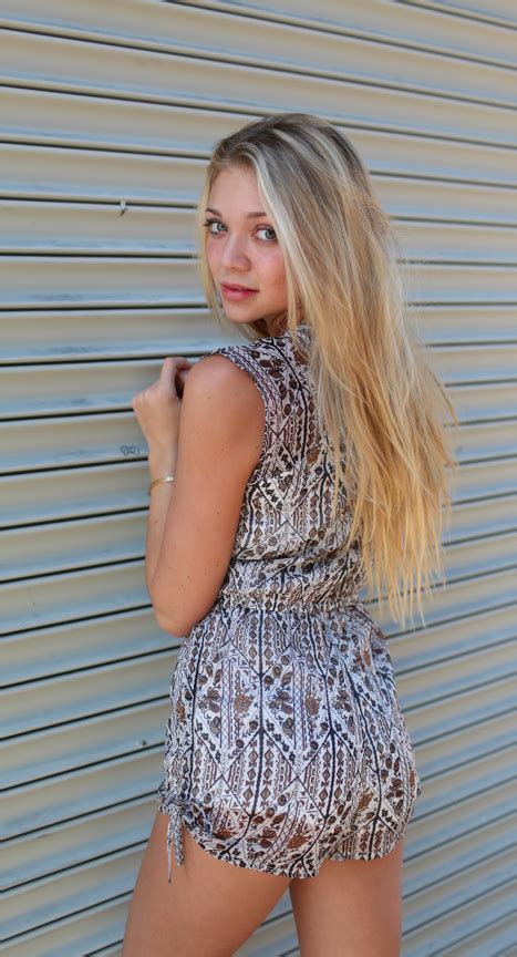 JESSIE ANDREWS IN THE GOLDEN JUBILEE JUMPSUIT RVCA SPRING Hottest Celebrities Female