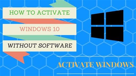 How To Activate Windows 10 Without Any Software Windows 10 Windows