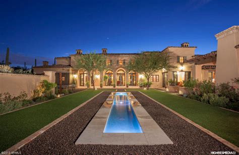 6 Million Elegant Spanish Style Mansion In Scottsdale Az Homes Of