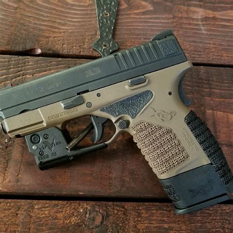 Springfield Xds With Viridian Red Laser Custom Stippled