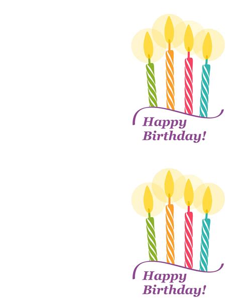 Free Downloadable Birthday Cards Templates Doctemplates