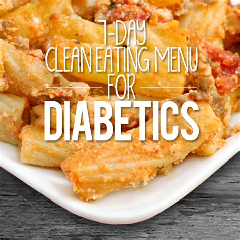 Figuring out the right snack foods in between meals is hard enough for most people, but what if you're one of the 18.8 million people in the united the options may seem even more limited. 7 Day Clean Eating Menu for Diabetics