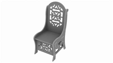 3d Carved Cnc Chair Turbosquid 1677988