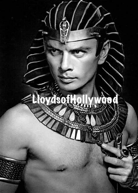 yul brynner pharaoh ramses ten commandments costume test photograph 1955 etsy yul brynner
