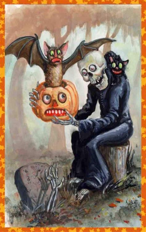 Vintage Halloween 🎃 Vintage Halloween Cards Halloween Images