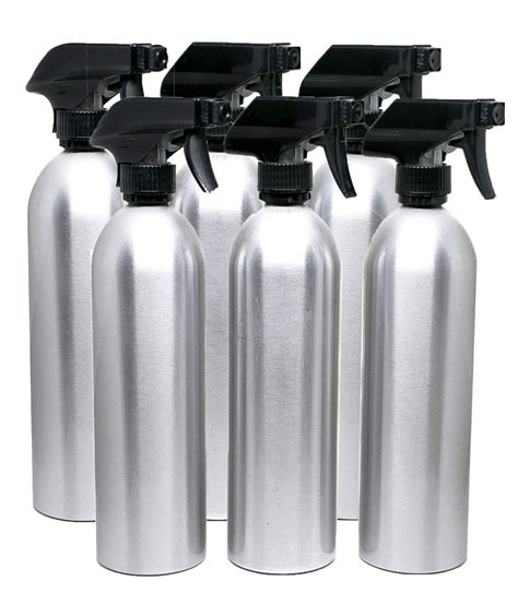 6 Pack Empty Aluminum Spray Bottles With Sprayers 20 Oz