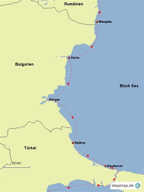 Stepmap Black Sea Landkarte Für Deutschland