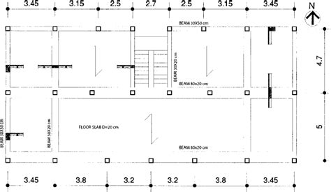 Structural Plan Of A Typical Floor Of Building 4l Download