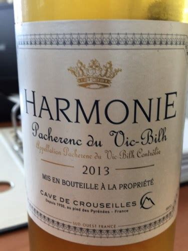 Cave De Crouseilles Harmonie Pacherenc Du Vic Bilh Vivino