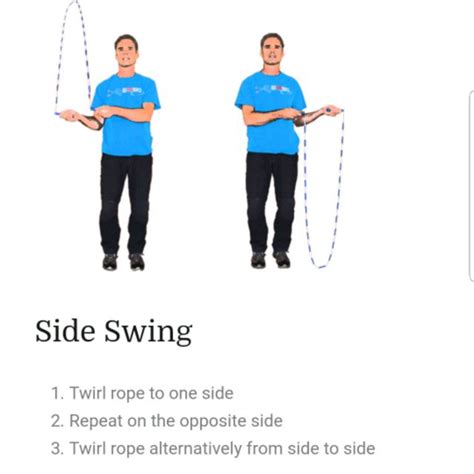 Jump Rope Side Swing Exercise How To Workout Trainer By Skimble