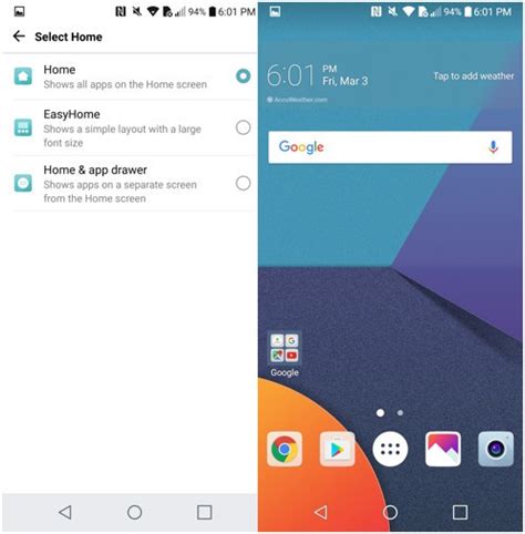 The lg g6 shipped to me with the march 2017 update and even updated to april 2017 while i was. How to bring back the app drawer on the LG G6 | Android ...