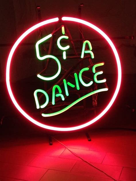 Classic Juke Box Style Neon Sign Reading 5c A Dance Super Bright Design And In The Original