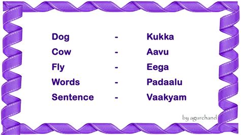 25 Useful Telugu Words 03 Learn Telugu Through English Youtube